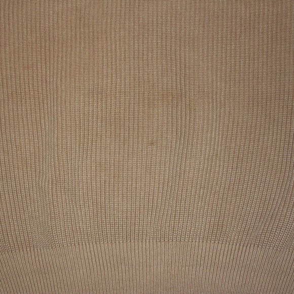 Aerie Mens Tan Ribbed Knit Crew Neck Long Sleeve Sweater XS - Picture 3 of 7